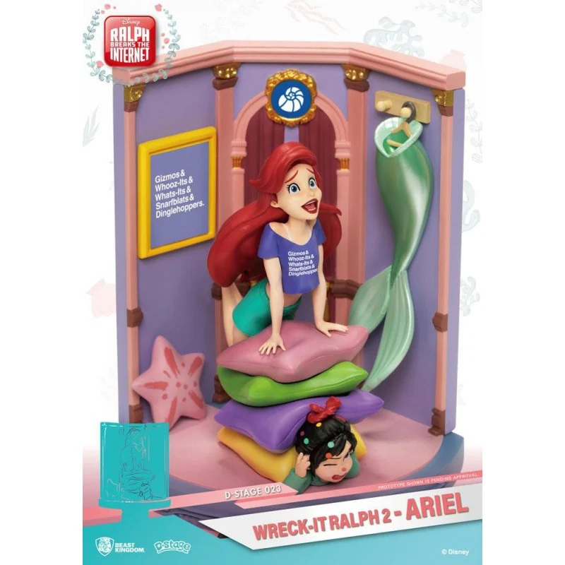 Disney Wreck It Ralph Ariel Diorama Stage by Beast Kingdom (D-STAGE-023) - Image 2