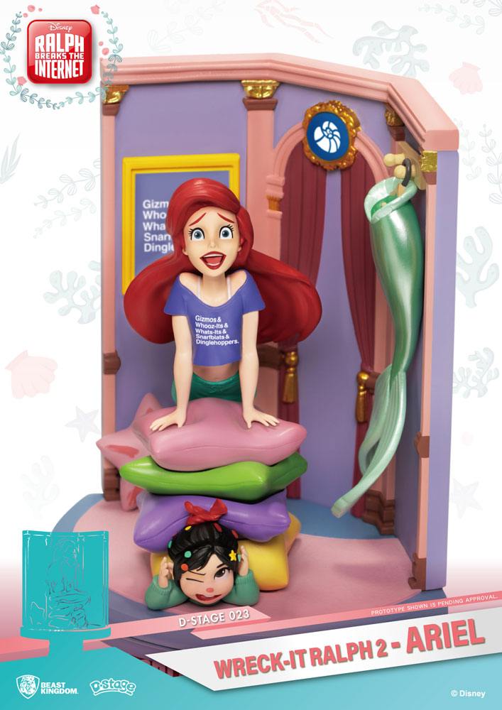 Disney Wreck It Ralph Ariel Diorama Stage by Beast Kingdom (D-STAGE-023) - Image 3