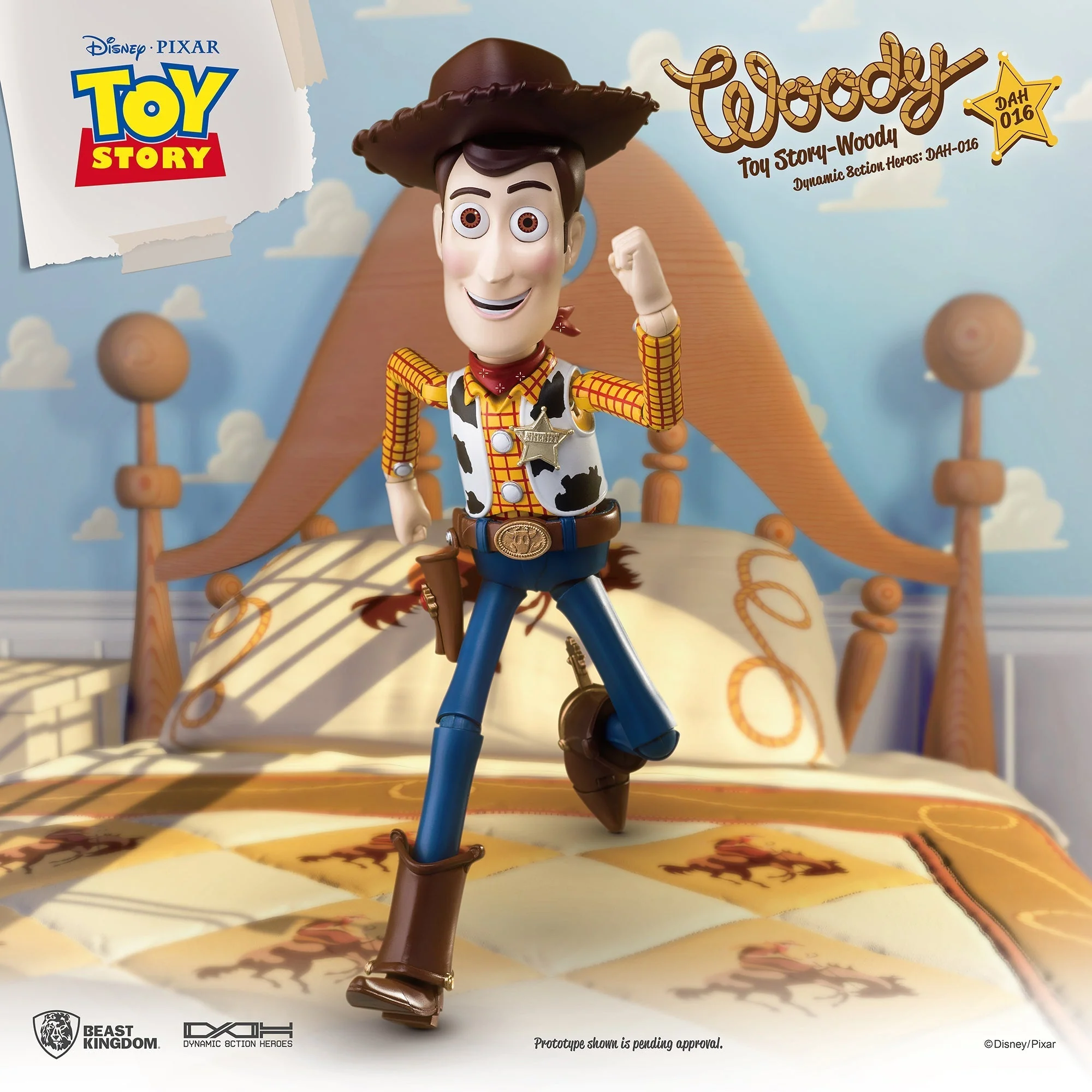 Toy Story Dynamic 8ction Heroes DAH-016 Woody PX Previews Exclusive Action Figure By Beast Kingdom - Image 2