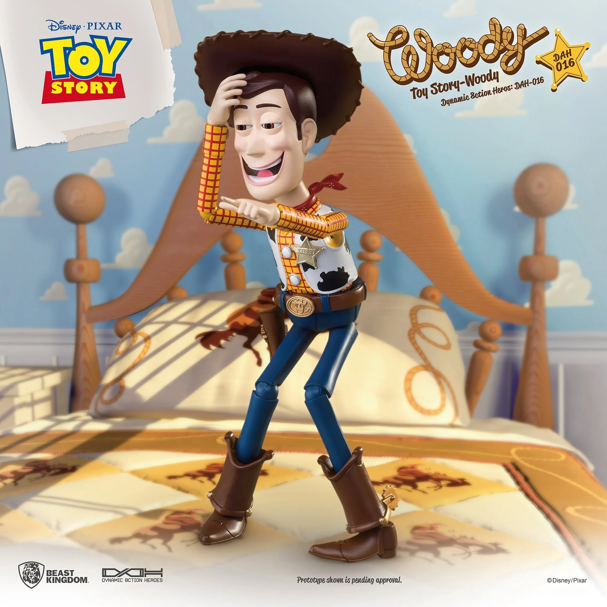 Toy Story Dynamic 8ction Heroes DAH-016 Woody PX Previews Exclusive Action Figure By Beast Kingdom - Image 3