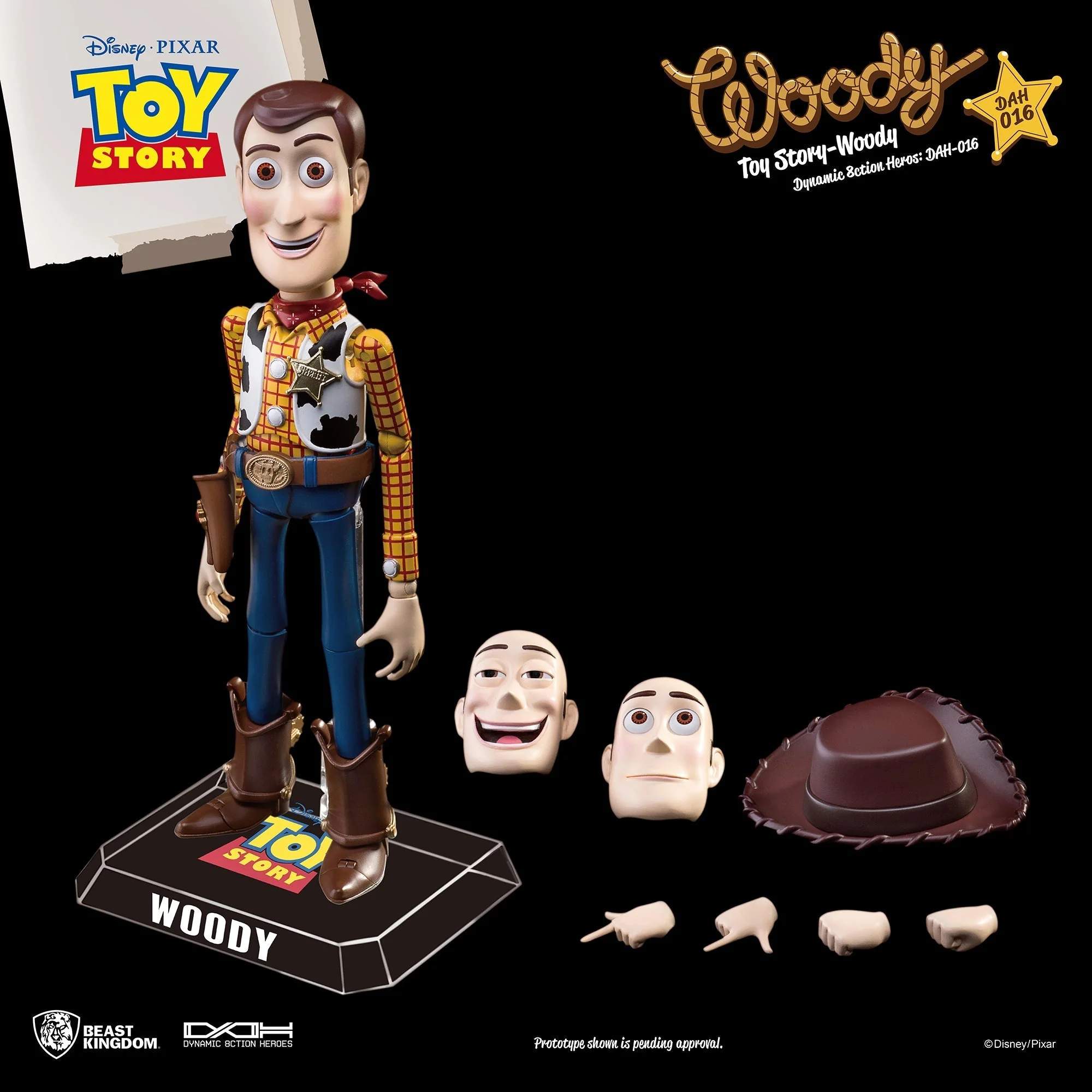 Toy Story Dynamic 8ction Heroes DAH-016 Woody PX Previews Exclusive Action Figure By Beast Kingdom - Image 4