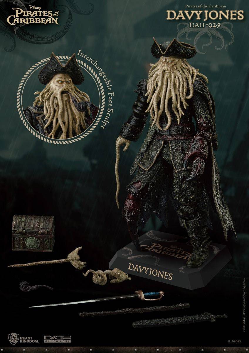 Pirates of the Caribbean : At World's End Davy Jones Dynamic 8ction Heroes Figure by Beast Kingdom  (DAH-029) - Image 2