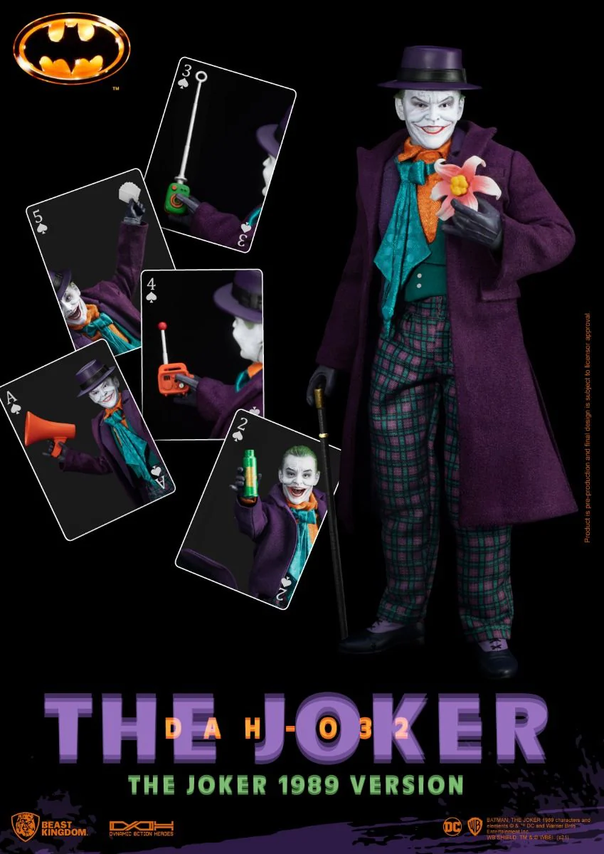 Batman 1989 The Joker Dynamic 8ction Heroes Figure by Beast Kingdom (DAH-032) - Image 2