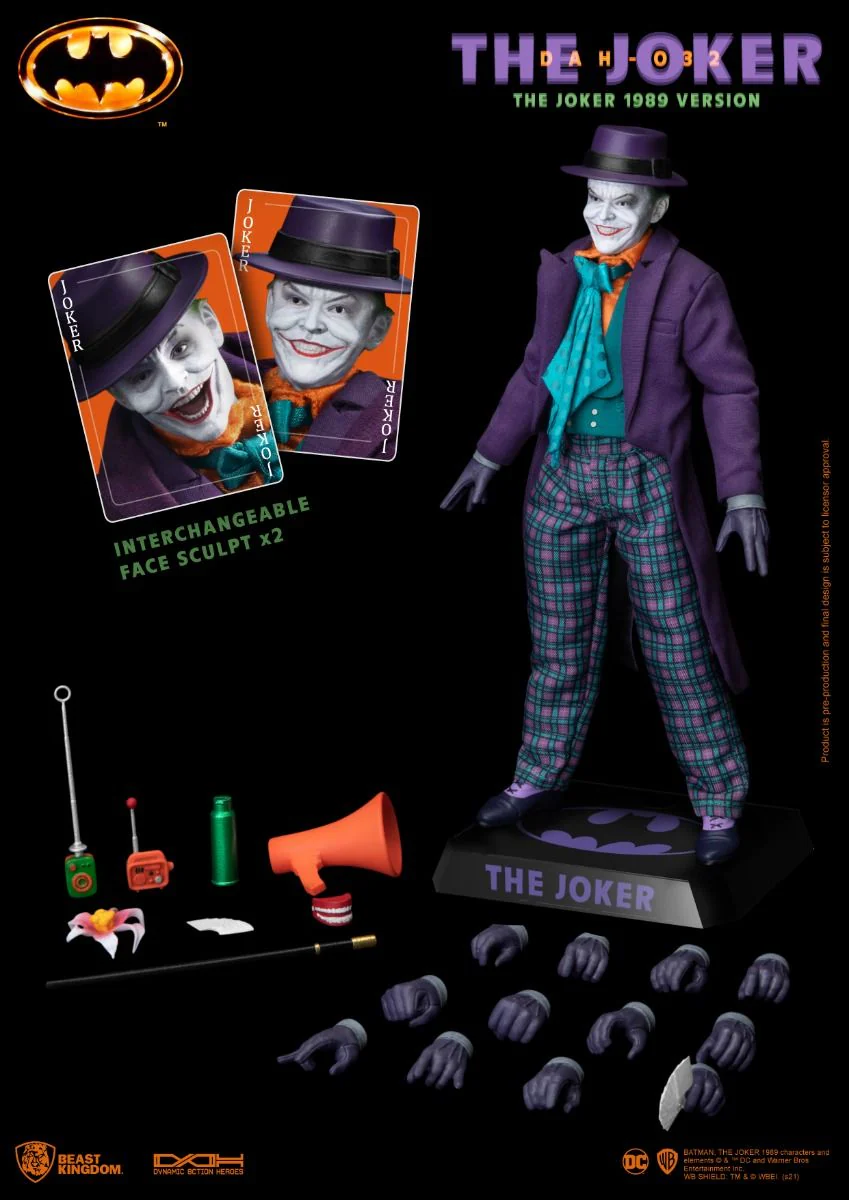 Batman 1989 The Joker Dynamic 8ction Heroes Figure by Beast Kingdom (DAH-032) - Image 3