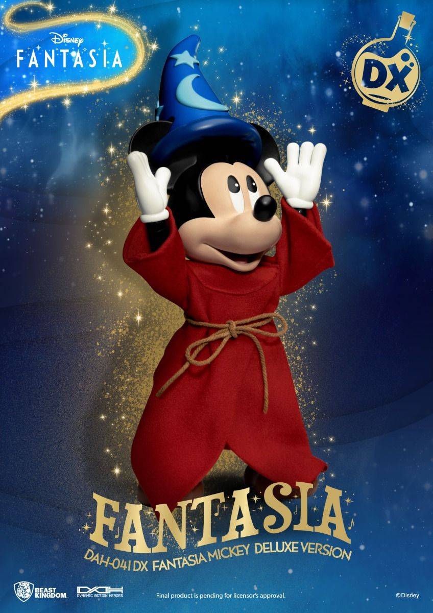 Disney Classic Mickey Fantasia Dynamic 8Ction Heroes Figure Deluxe Version by Beast Kingdom (DAH-041DX) - Image 2