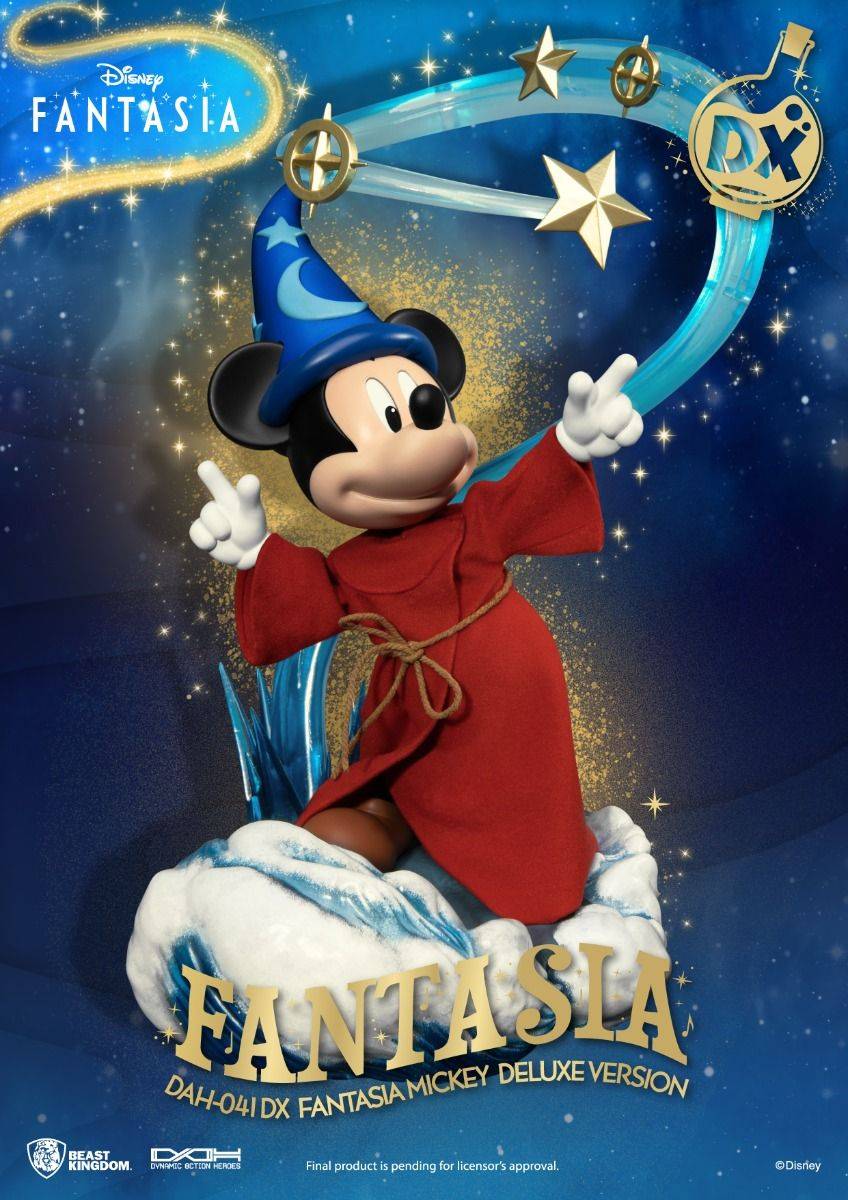 Disney Classic Mickey Fantasia Dynamic 8Ction Heroes Figure Deluxe Version by Beast Kingdom (DAH-041DX) - Image 4