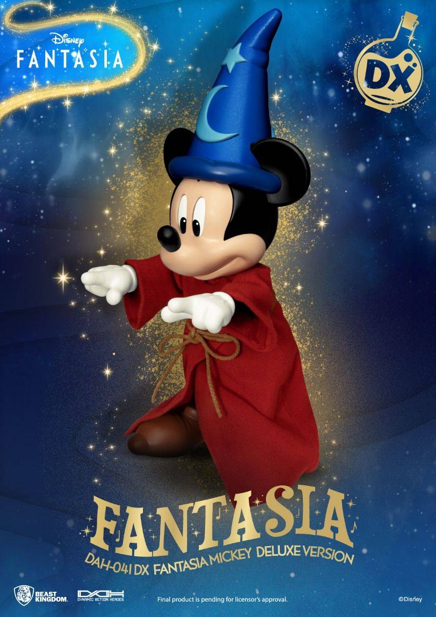 Disney Classic Mickey Fantasia Dynamic 8Ction Heroes Figure Deluxe Version by Beast Kingdom (DAH-041DX) - Image 5