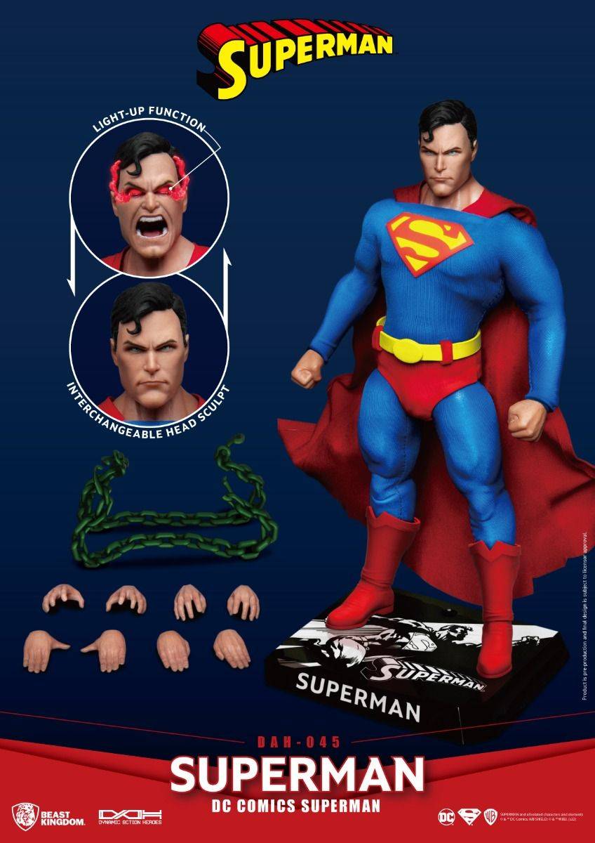 DC Comics Super Man Dynamic 8ction Heroes Figure by Beast Kingdom (DAH-045) - Image 2