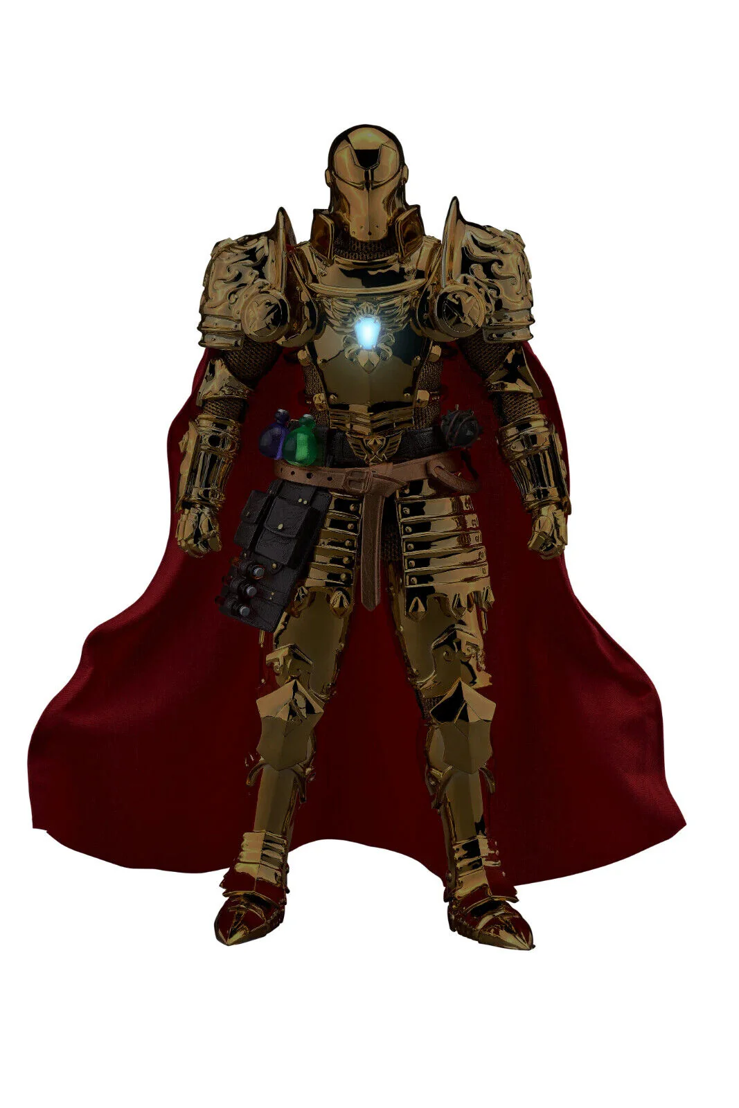 SP Medieval Knight - Iron Man Golden version Action Figure By Beast Kingdom (DAH-046) - Image 2