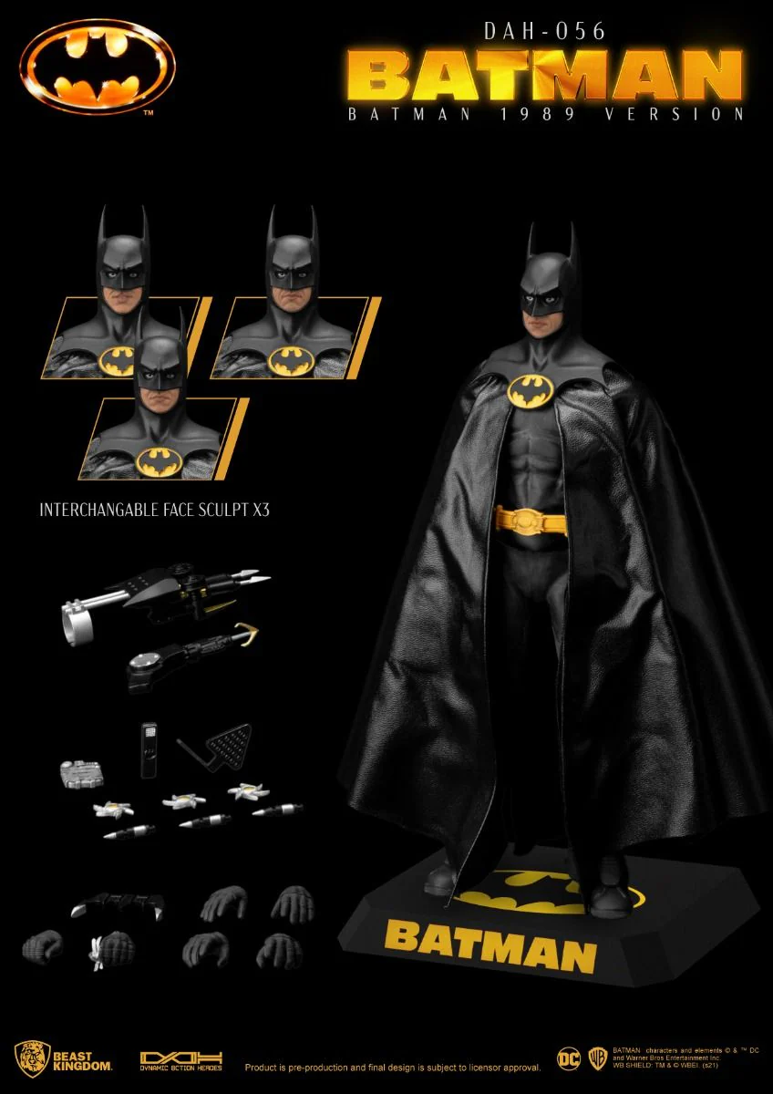 Batman 1989 Batman Dynamic 8ction Heroes Figure by Beast Kingdom (DAH-056) - Image 4