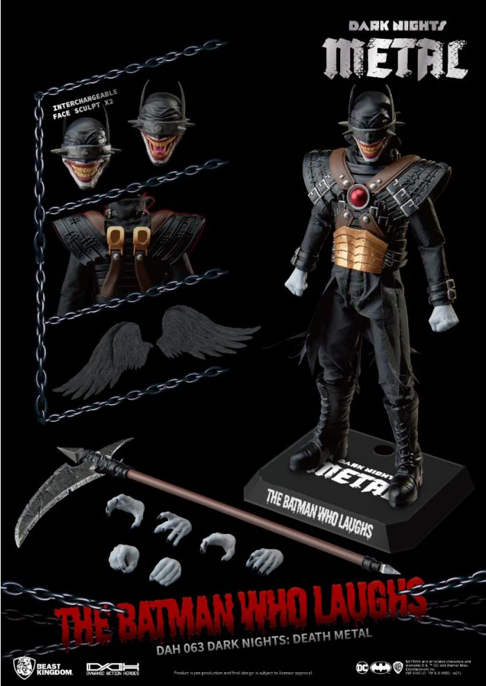Dark Nights : Death Metal Batman Who Laughs Dynamic 8Ction Heroes Figure by Beast Kingdom  (DAH-063) - Image 2
