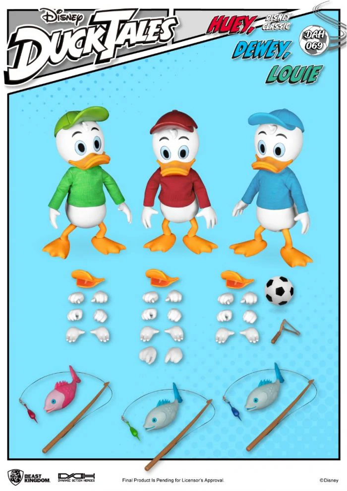 Ducktales Huey Dewey Louie Action Figure By Beast Kingdom (DAH-069) - Image 4