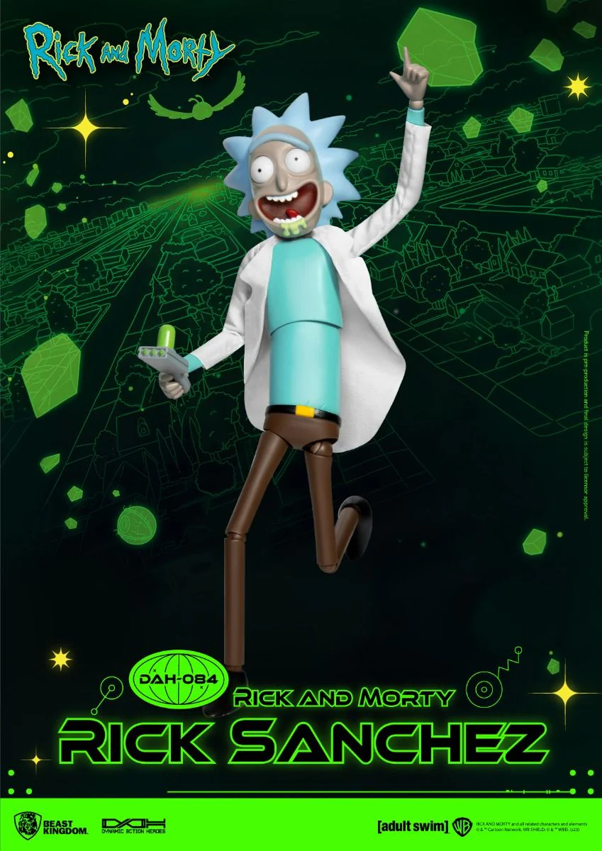 Rick and Morty Dynamic 8ction Heroes DAH-084 Rick Sanchez Action Figure By Beast Kingdom - Image 3