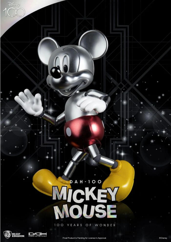 Disney 100 Years of Wonder Mickey Mouse Action Figure By Beast Kingdom (DAH-100) - Image 2