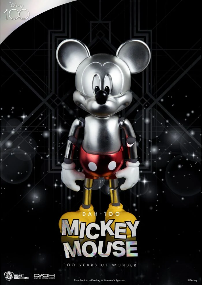 Disney 100 Years of Wonder Mickey Mouse Action Figure By Beast Kingdom (DAH-100) - Image 3