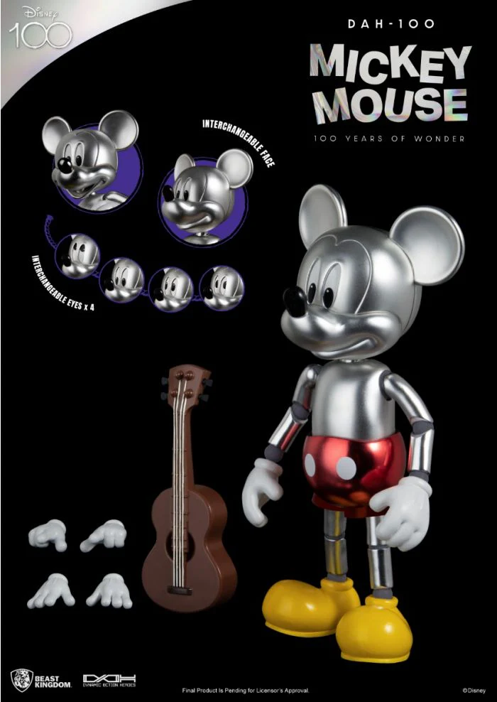 Disney 100 Years of Wonder Mickey Mouse Action Figure By Beast Kingdom (DAH-100) - Image 4