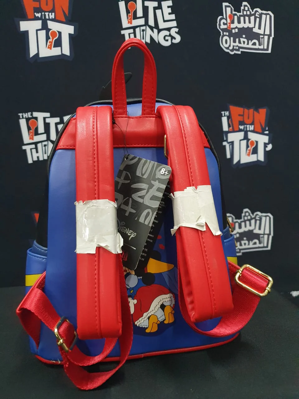 LOUNGEFLY! LEATHER: DISNEY BRAVE LITTLE TAILOR MICKEY COSPLAY MINI BACKPACK (Faded Paint) - Image 5