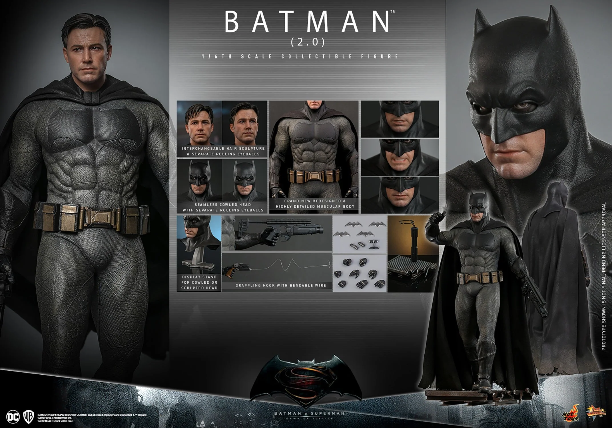 DC Batman (2.0) 1/6 Scale Action Figure By Hot Toys - Image 10
