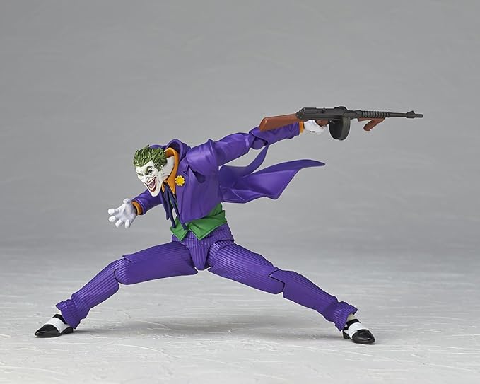 Dc Comics Amazing Yamaguchi Ver.1.5 Joker Arkham Knight Revoltech Articulated Figures By Kaiyodo - Image 2