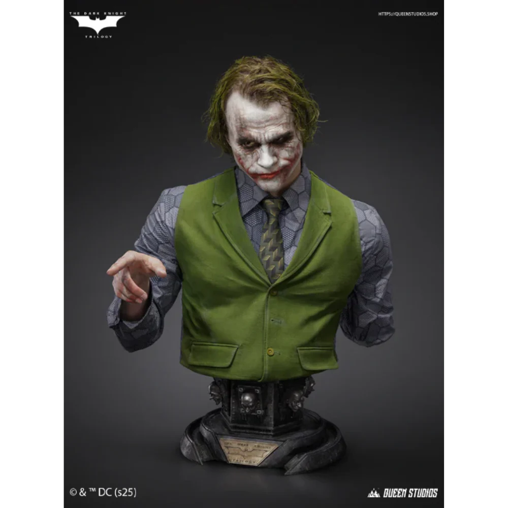 DC Comics The Joker (The Dark Knight) Life Size Bust By Queen Studios