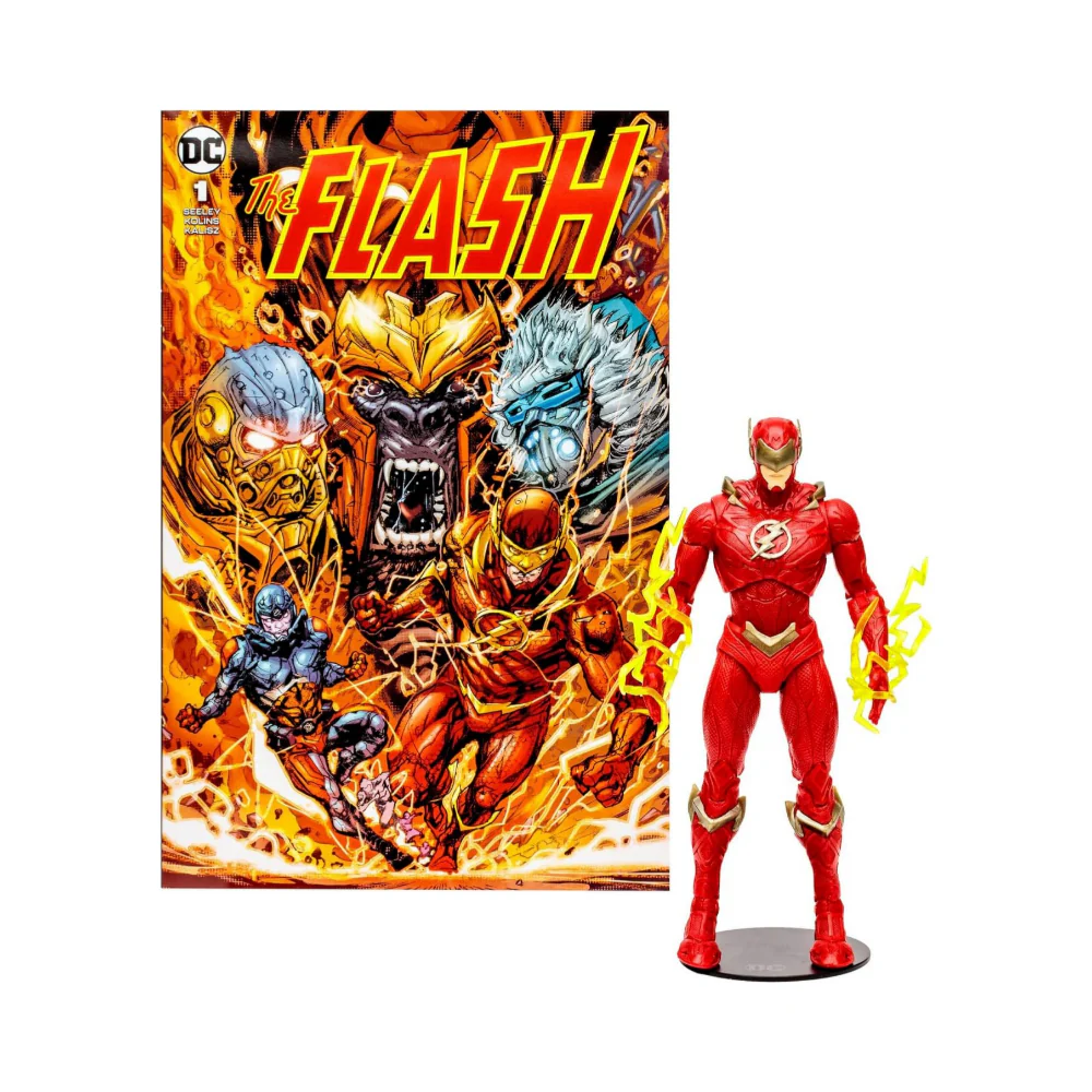 Barry Allen The Flash w/The Flash Comic (DC Page Punchers) 7" Figure - Image 5