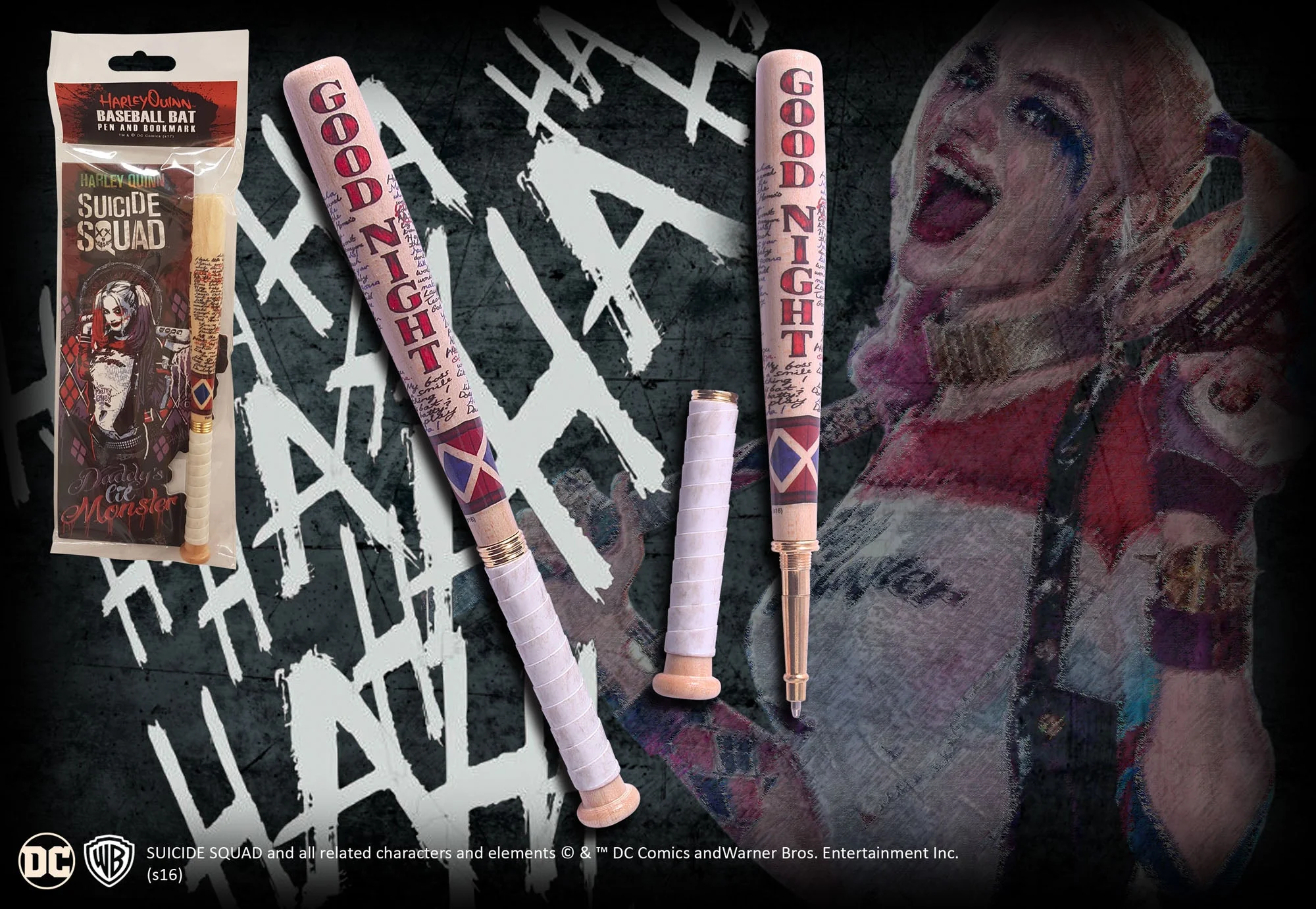 Harley Quinn Baseball Bat Pen by Noble Collection - Image 4