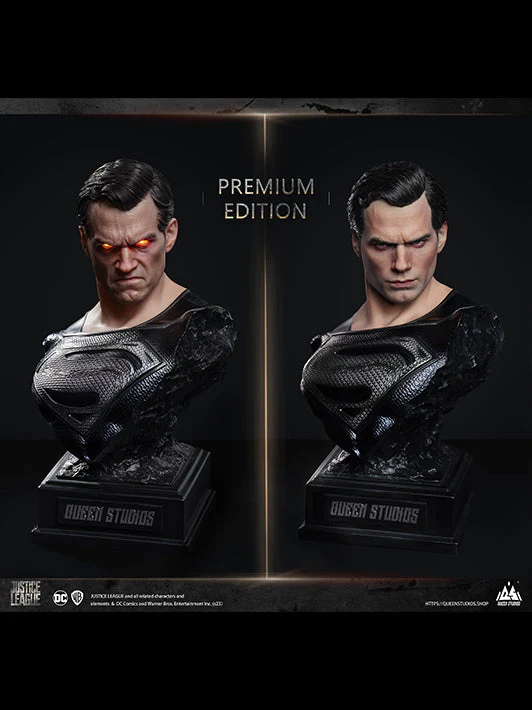 DC Superman (Black Suit) 1/3 Scale Statue (Premium Edition) By Queen Studios - Image 10