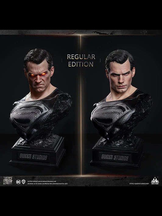 DC Superman (Black Suit) 1/3 Scale Statue (Premium Edition) By Queen Studios - Image 11