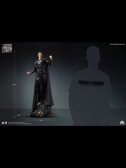 DC Superman (Black Suit) 1/3 Scale Statue (Premium Edition) By Queen Studios - Image 12