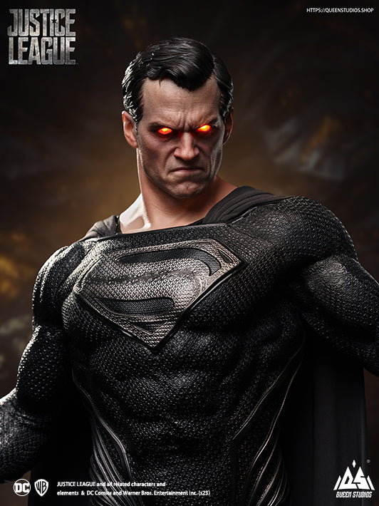 DC Superman (Black Suit) 1/3 Scale Statue (Premium Edition) By Queen Studios - Image 5