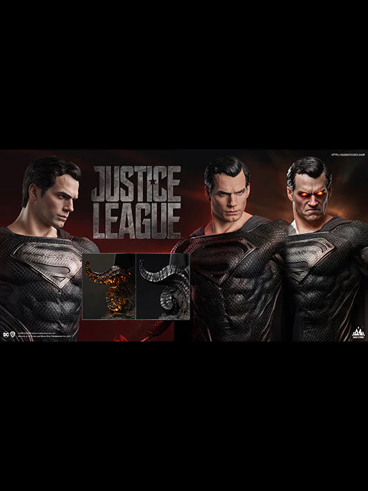 DC Superman (Black Suit) 1/3 Scale Statue (Premium Edition) By Queen Studios - Image 9