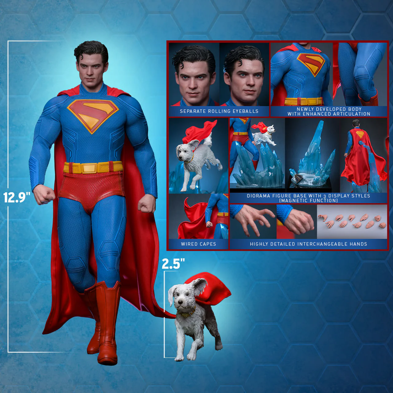 DC Superman & Krypto Sixth Scale Action Figure By Hot Toys - Image 4