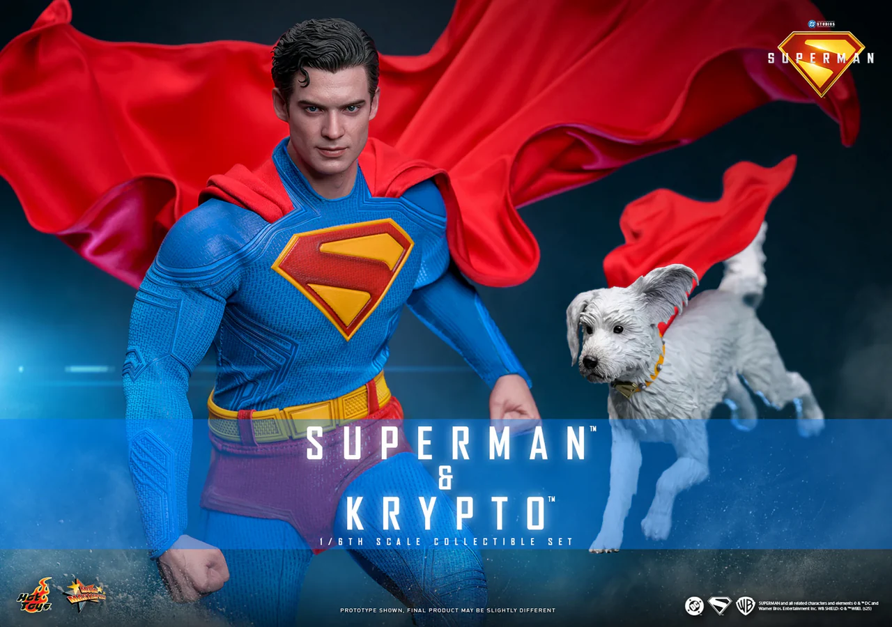 DC Superman & Krypto Sixth Scale Action Figure By Hot Toys - Image 5