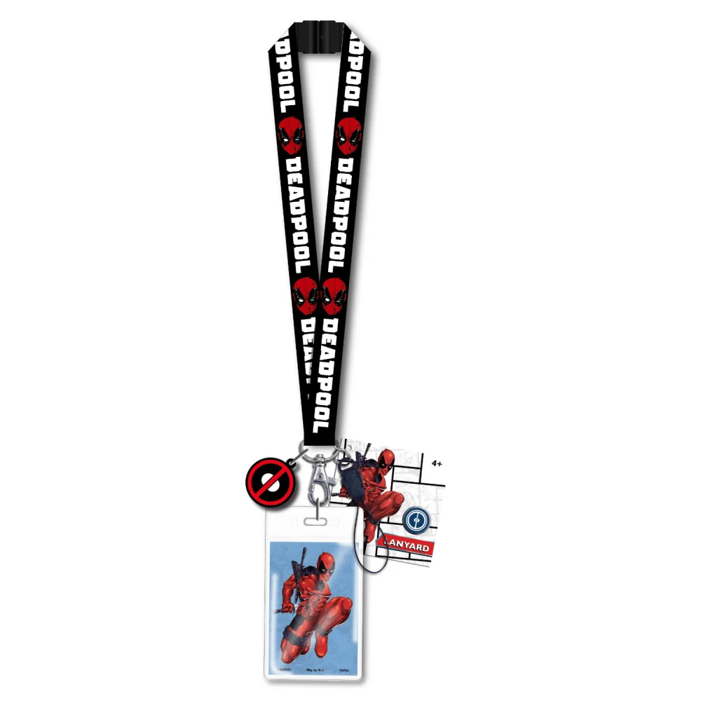 Deadpool lanyard with soft dangle