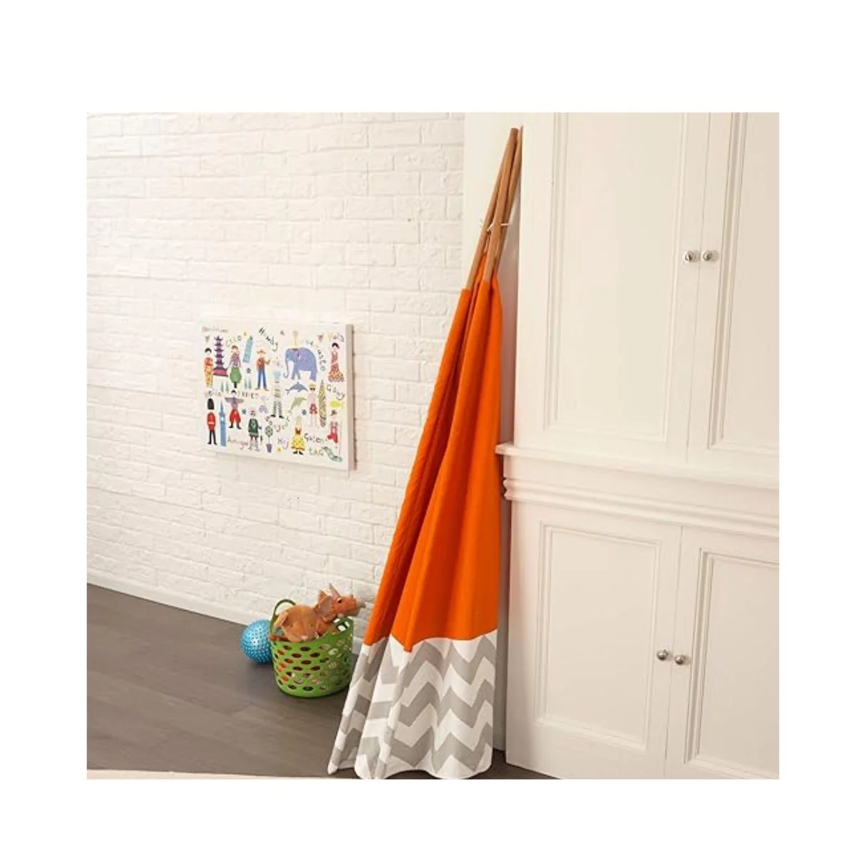 Deluxe Play Teepee - Orange By KIDKRAFT - Image 3