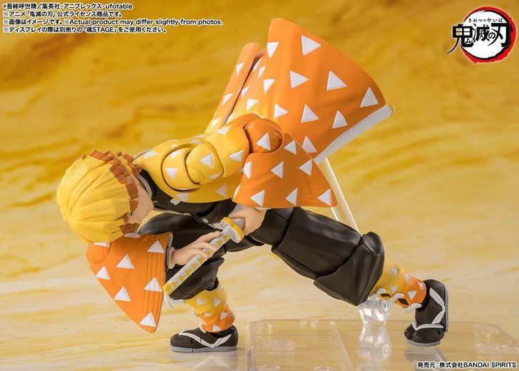 Demon Slayer: Kimetsu no Yaiba Zenitsu Agatsum Action Figure S.H.Figuarts By Bandai Tamashii - Image 3
