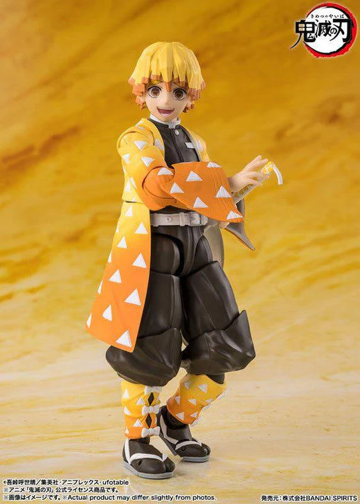 Demon Slayer: Kimetsu no Yaiba Zenitsu Agatsum Action Figure S.H.Figuarts By Bandai Tamashii - Image 5