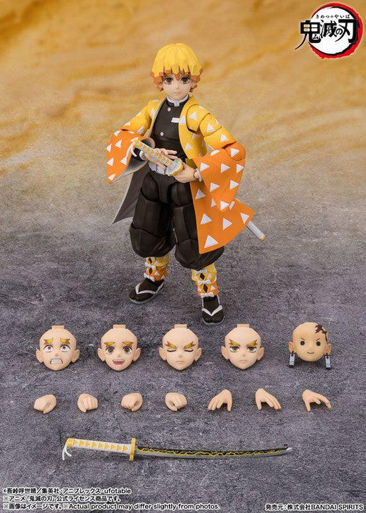 Demon Slayer: Kimetsu no Yaiba Zenitsu Agatsum Action Figure S.H.Figuarts By Bandai Tamashii - Image 6
