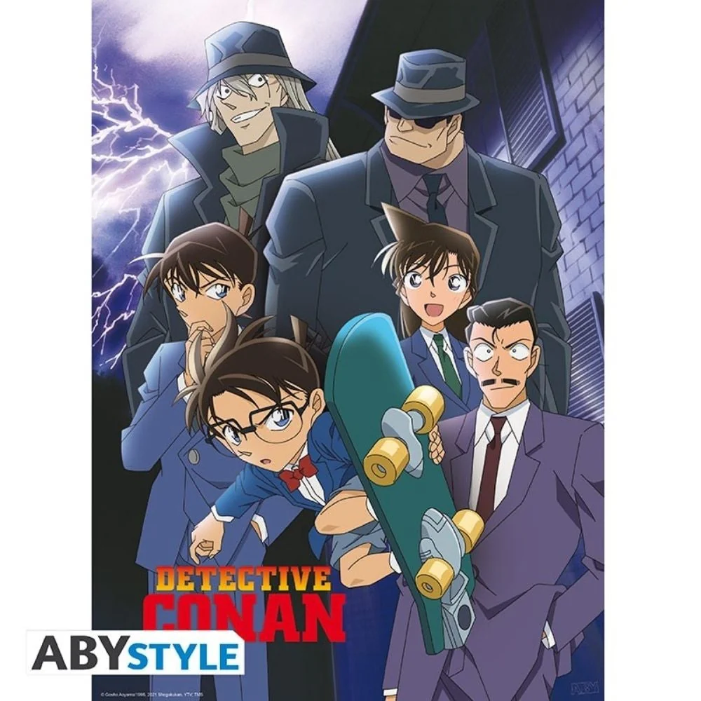 Detective Conan Conan Group 52X38 cm Poster by Abysse