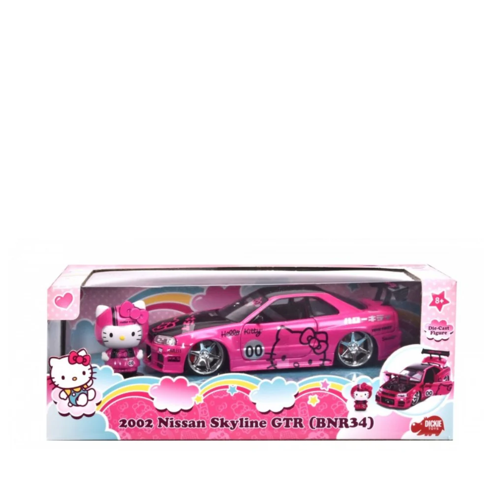 Hello Kitty 2002 Nissan Skyline 1:24 Scale Car Model by Dickie Toys