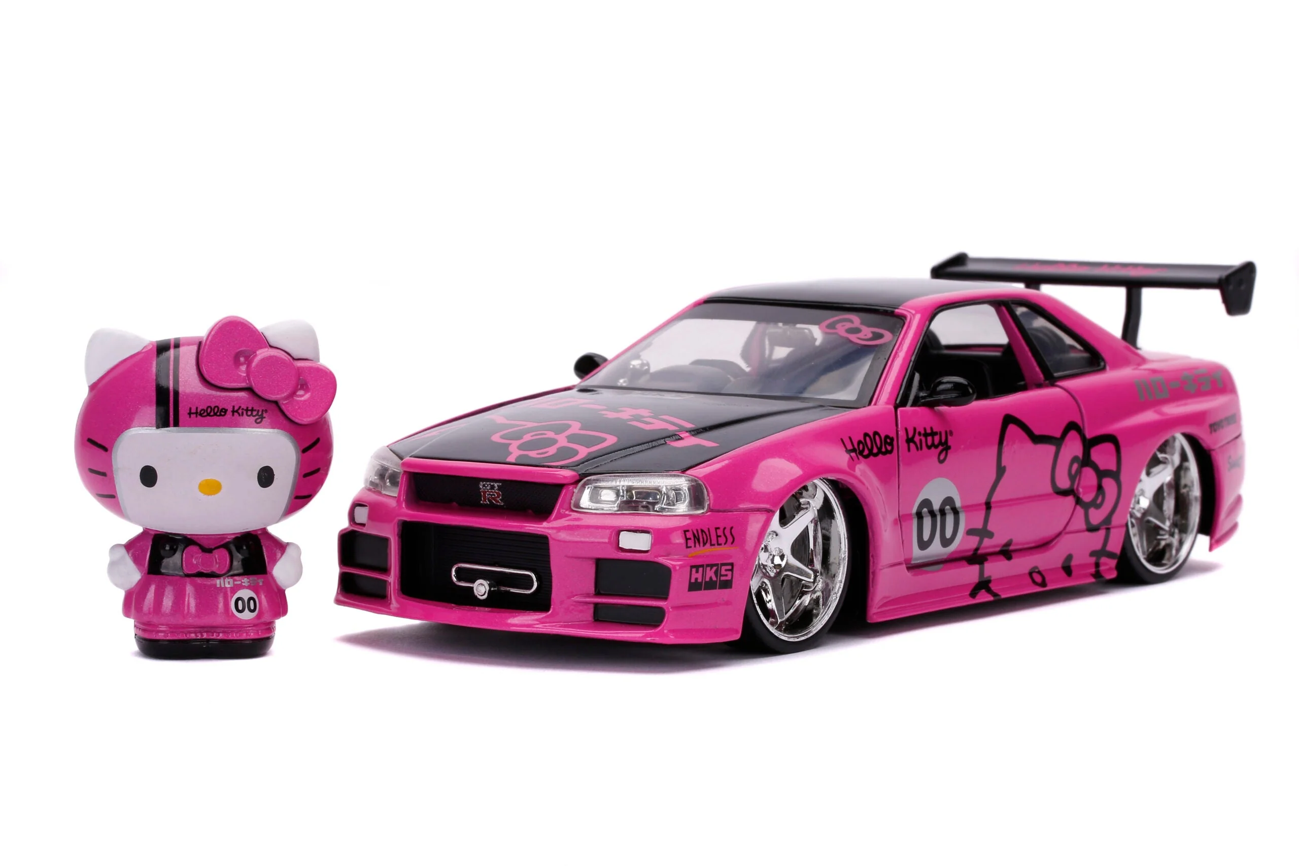 Hello Kitty 2002 Nissan Skyline 1:24 Scale Car Model by Dickie Toys - Image 2