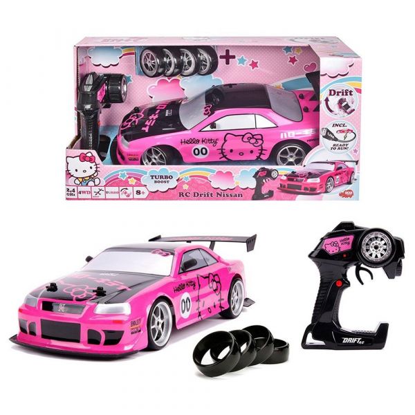 Hello Kitty Drift Nissan Skyline GT Remote Control Race Car - Image 2