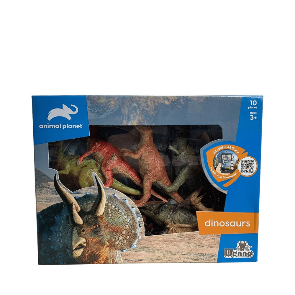 Dinosaurs Play Set 10pcs in window box