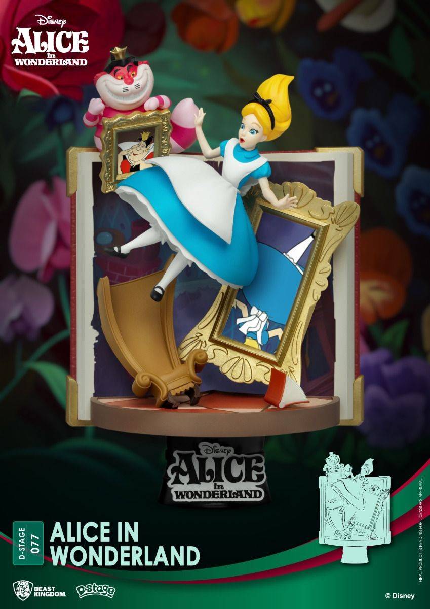 Disney Story Book Series Alice in Wonderland Pinocchio Diorama Stage by Beast Kingdom (Diorama Stage- 077) - Image 2