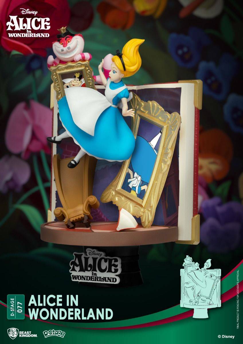Disney Story Book Series Alice in Wonderland Pinocchio Diorama Stage by Beast Kingdom (Diorama Stage- 077) - Image 3