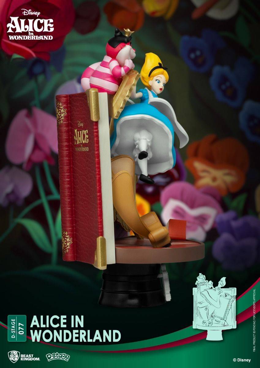 Disney Story Book Series Alice in Wonderland Pinocchio Diorama Stage by Beast Kingdom (Diorama Stage- 077) - Image 4