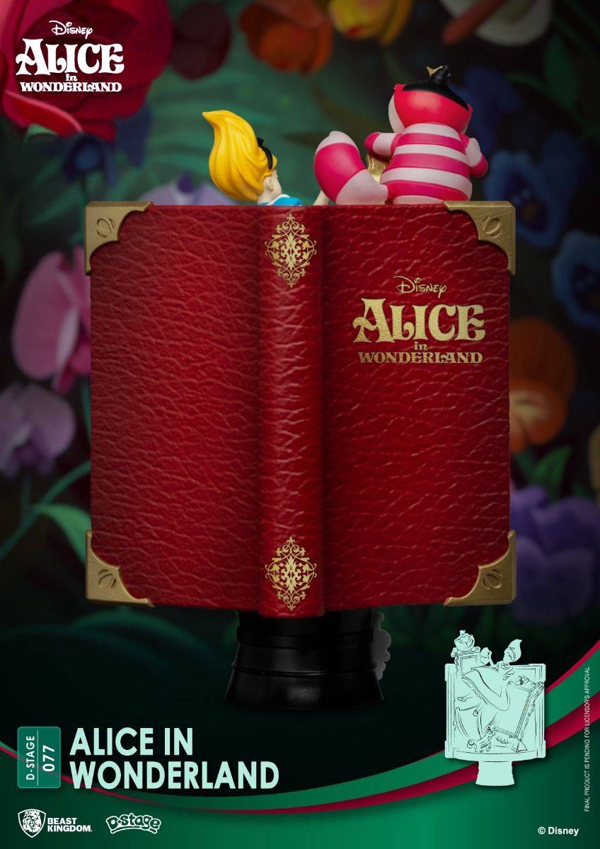 Disney Story Book Series Alice in Wonderland Pinocchio Diorama Stage by Beast Kingdom (Diorama Stage- 077) - Image 5