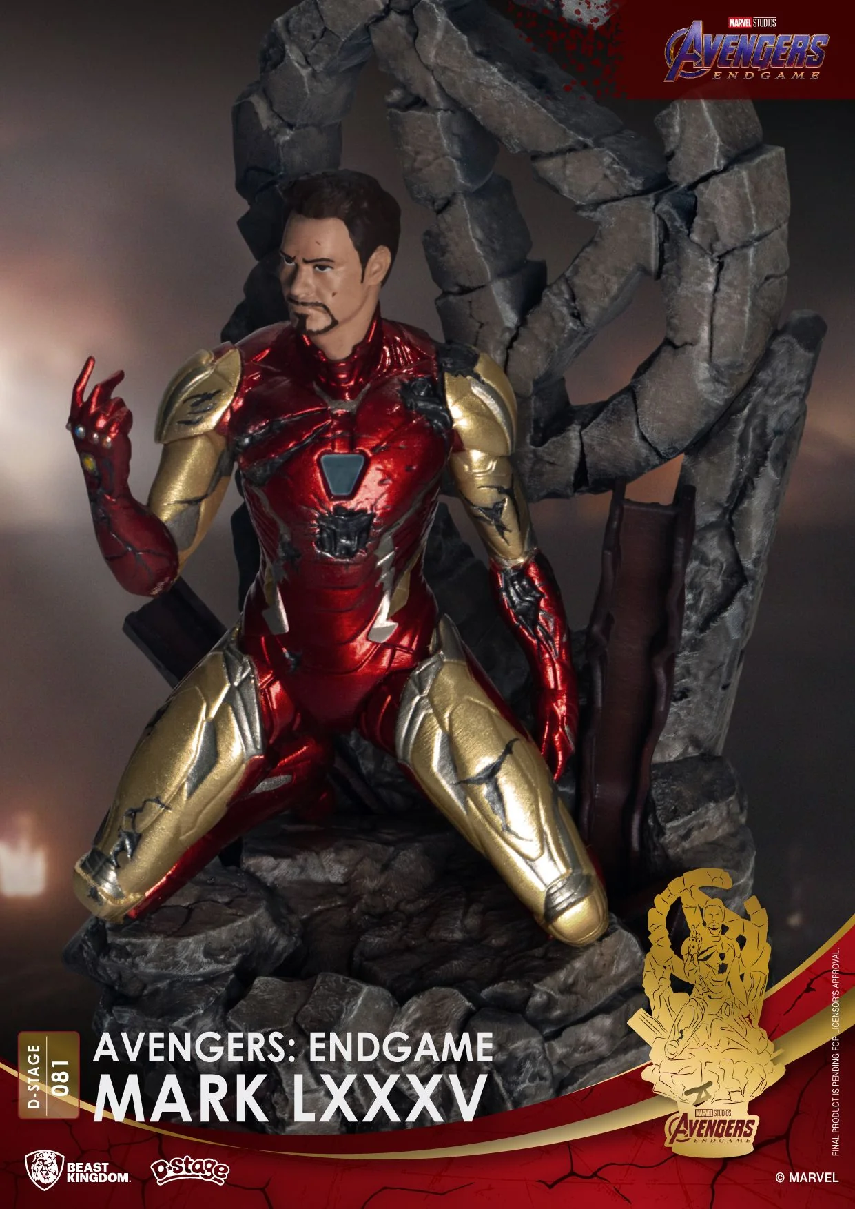 Marvel Avengers: Endgame Iron-Man with MK85 Diorama Stage by Beast Kingdom (Diorama Stage-081) - Image 4