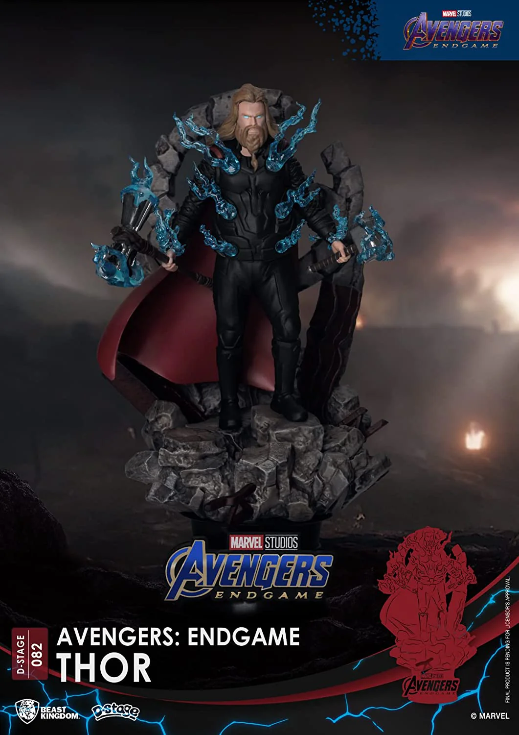 Marvel Avengers : Endgame Thor Diorama Stage by Beast Kingdom (Diorama Stage-082) - Image 2