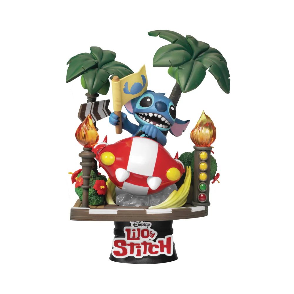 Stitch Racing Car Diorama Stage 6" Figure by Beast Kingdom